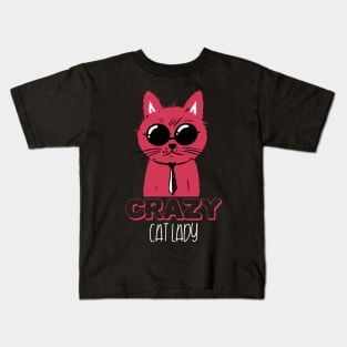 Crazy Cat Lady Kids T-Shirt